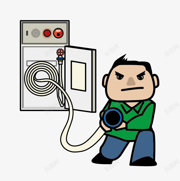 卡通消防工具png免抠素材_新图网 https://ixintu.com 卡通 卡通消防工具 卡通消防栓 消防安全 消防工具 消防栓