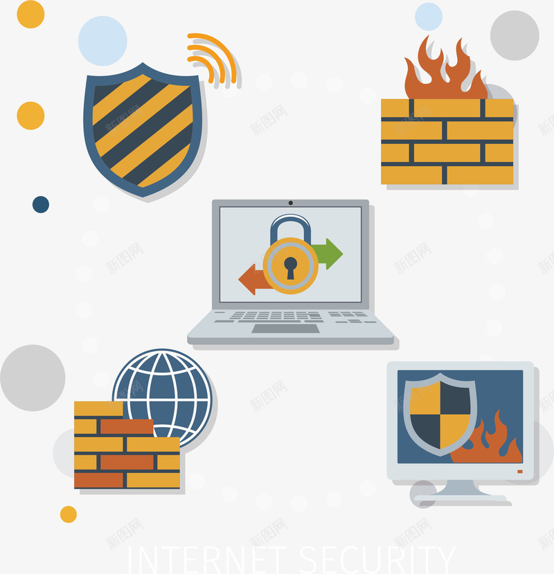 互联网信息安全海报矢量图ai免抠素材_新图网 https://ixintu.com 互联网 信息安全 安全 安全测评 矢量png 网络安全 矢量图