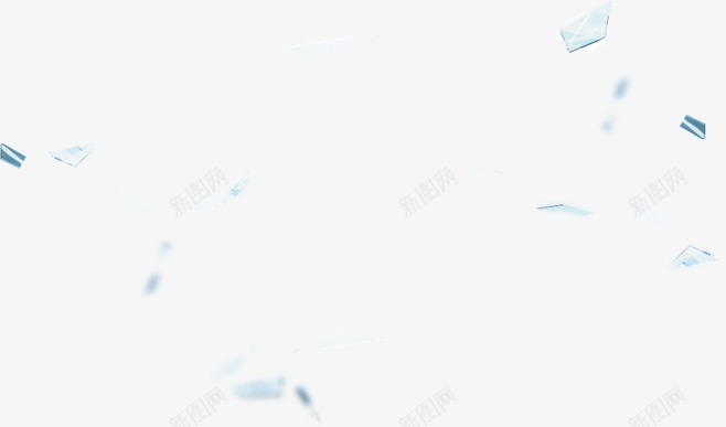 玻璃片png免抠素材_新图网 https://ixintu.com 漂浮 玻璃片 碎片 素材 镜片 零散