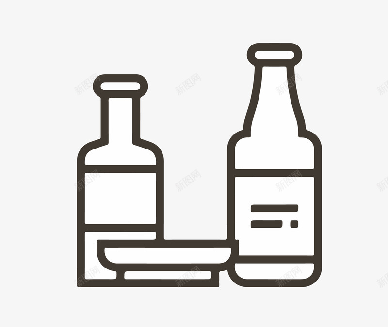条纹瓶矢量图图标ai_新图网 https://ixintu.com ai格式 icon 图标 手绘酱油瓶 打酱油 瓶 矢量图 碗 调料瓶 酱油 酱油瓶 食品瓶