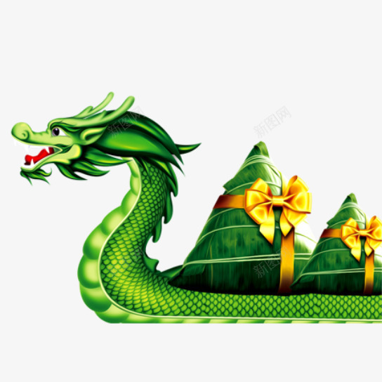 端午节龙舟粽子png免抠素材_新图网 https://ixintu.com 字体 端午节 粽子插图 艺术字 节日