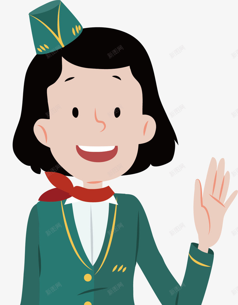 卡通劳动人物空姐矢量图ai免抠素材_新图网 https://ixintu.com 人物 保安 劳动 劳动者 医生 卡通 厨师 工人 工作 空姐 节日 设计 矢量图