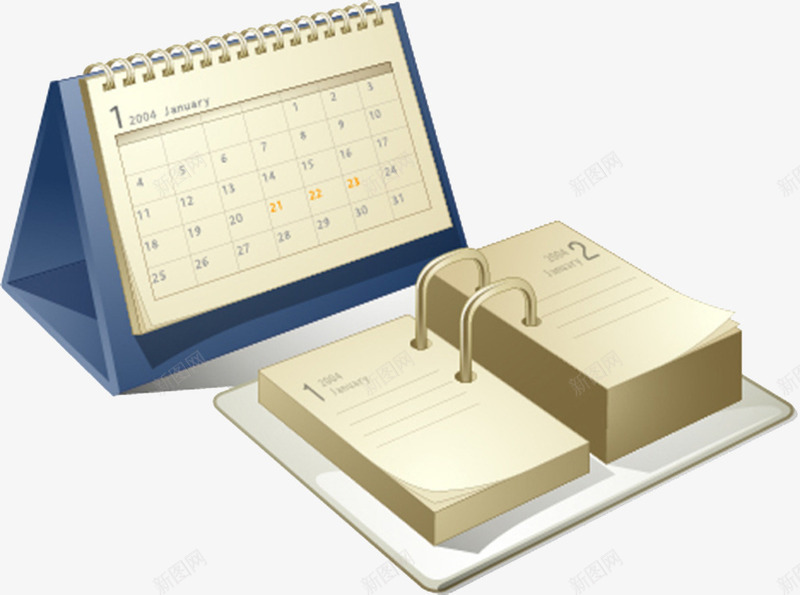 卡通日历png免抠素材_新图网 https://ixintu.com 制作 台历 小帮手 挂历 月历 生活用品 生活百科 纸皮 记事本 设计