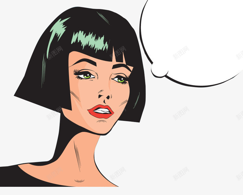 思考的小人女孩png免抠素材_新图网 https://ixintu.com 女孩 思考 思考的小人 素材 设计 问题