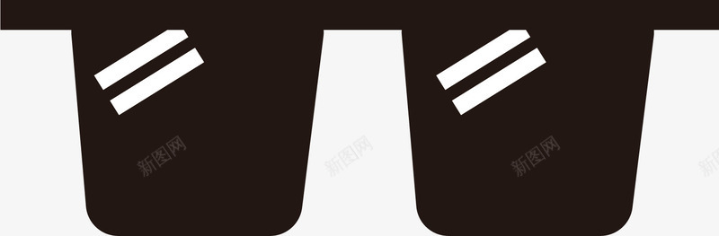 卡通型的墨镜矢量图图标ai_新图网 https://ixintu.com 卡通 墨镜 夏天 帅气 支架 白条 遮阳 黑色 矢量图
