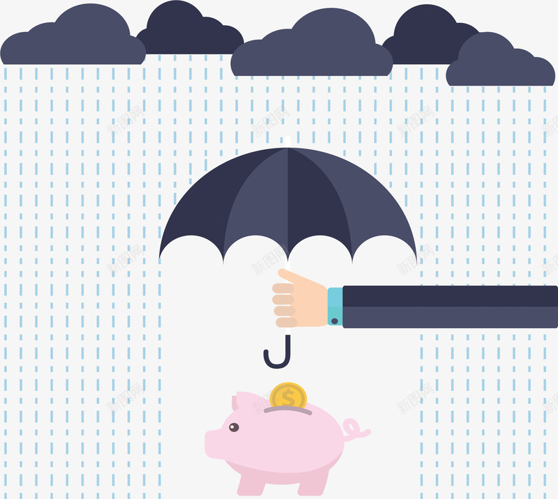 金融市场避灾png免抠素材_新图网 https://ixintu.com 安全投资 理财 矢量素材 股在 金融 金融灾害
