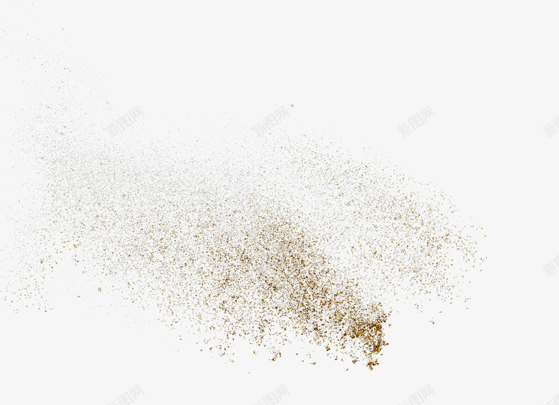 洒翻的金色粉末颗粒png免抠素材_新图网 https://ixintu.com 洒翻的粉末颗粒 粉尘爆炸 粉末爆炸 金色颗粒 颗粒