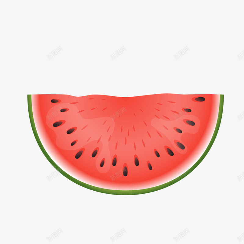 手绘切好的大西瓜psd免抠素材_新图网 https://ixintu.com 冰爽 夏天 美味 西瓜 西瓜破