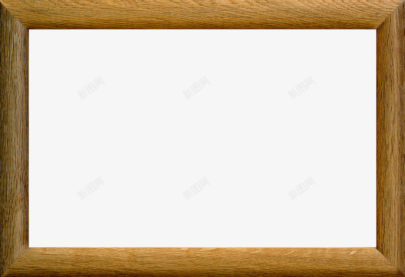 木质画框png免抠素材_新图网 https://ixintu.com 好看 手绘 画框 简单