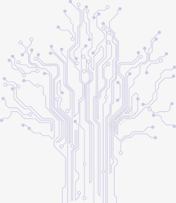 数字科技电路板树矢量图高清图片