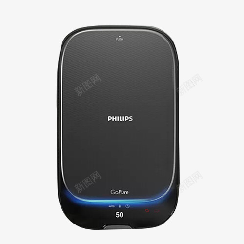 黑色小家电净化器png免抠素材_新图网 https://ixintu.com 健康环保 净化器 智能家电 杀菌 除湿 飞利浦净化器 黑色