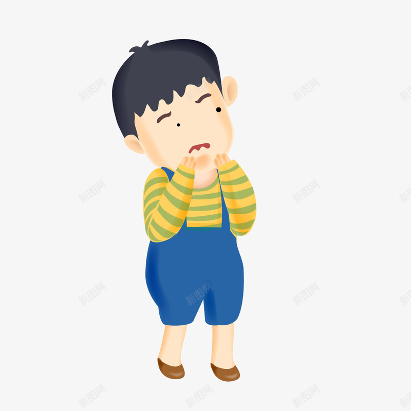 害怕的男孩人物矢量图ai免抠素材_新图网 https://ixintu.com 人物设计 儿童人物 卡通 可爱 害怕 男孩 矢量图