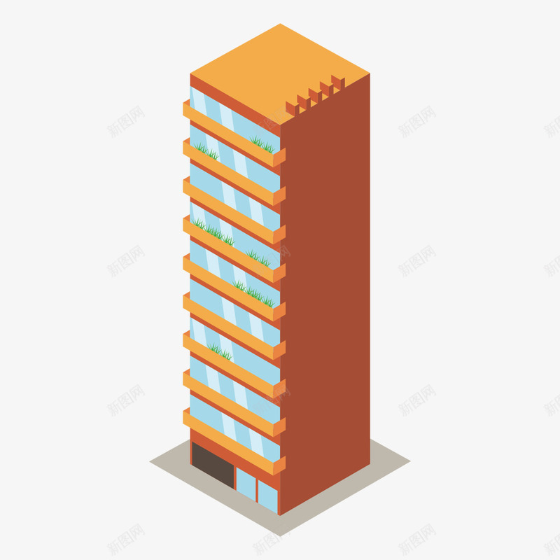 摩天大楼png免抠素材_新图网 https://ixintu.com 商务大厦 建筑模型 摩天大楼 矢量大楼