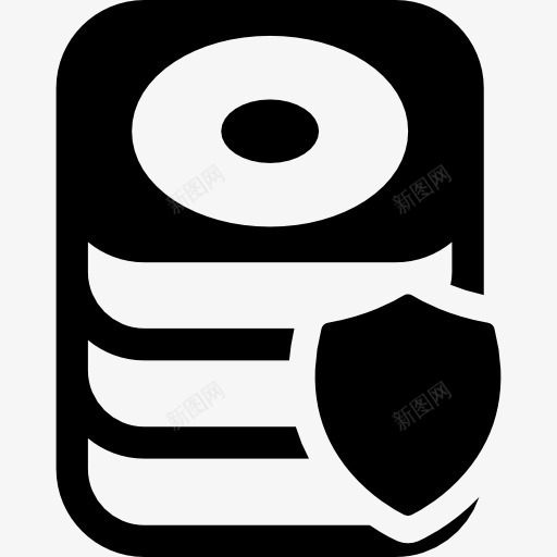 数据库安全图标png_新图网 https://ixintu.com 存储设备 存储驱动器 屏蔽 接口 数据存储 文件存储