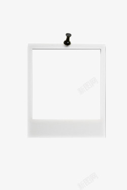 几何元素手绘白色拍立得相片纸高清图片