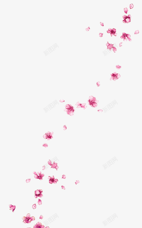 粉色漂浮花朵png免抠素材_新图网 https://ixintu.com 桃花 樱花 漂浮花朵 红色 花瓣 鲜花