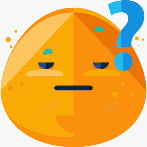 怀疑图标png_新图网 https://ixintu.com 发问 疑问 表情 表情符号