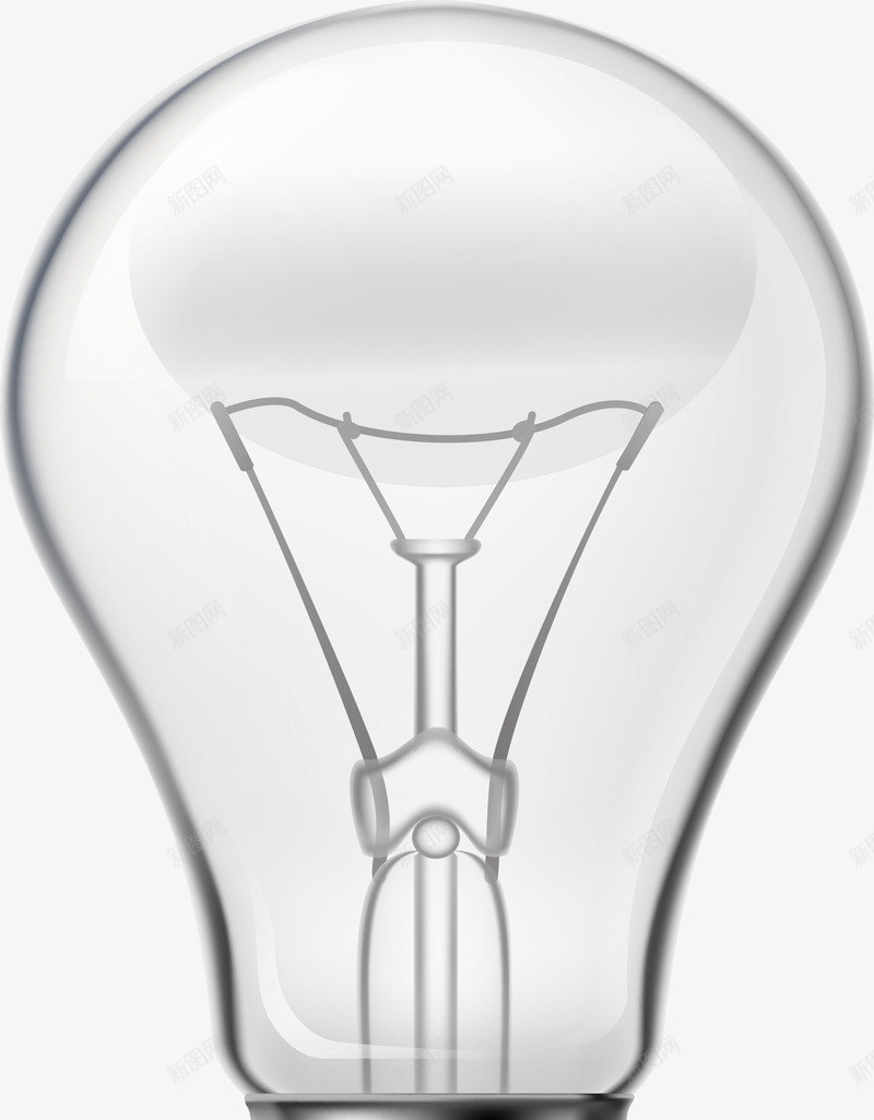白色玻璃照明白炽灯png免抠素材_新图网 https://ixintu.com 光明 光辉 照明 爱迪生 白色白炽灯 装饰图案