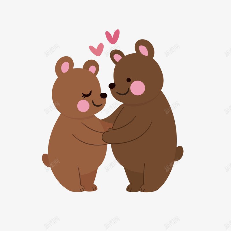 卡通小熊爱情动物矢量图eps免抠素材_新图网 https://ixintu.com 卡通 卡通动物 卡通的 可爱 可爱动物 可爱的动物 小熊 恩爱 爱情 表白 矢量图