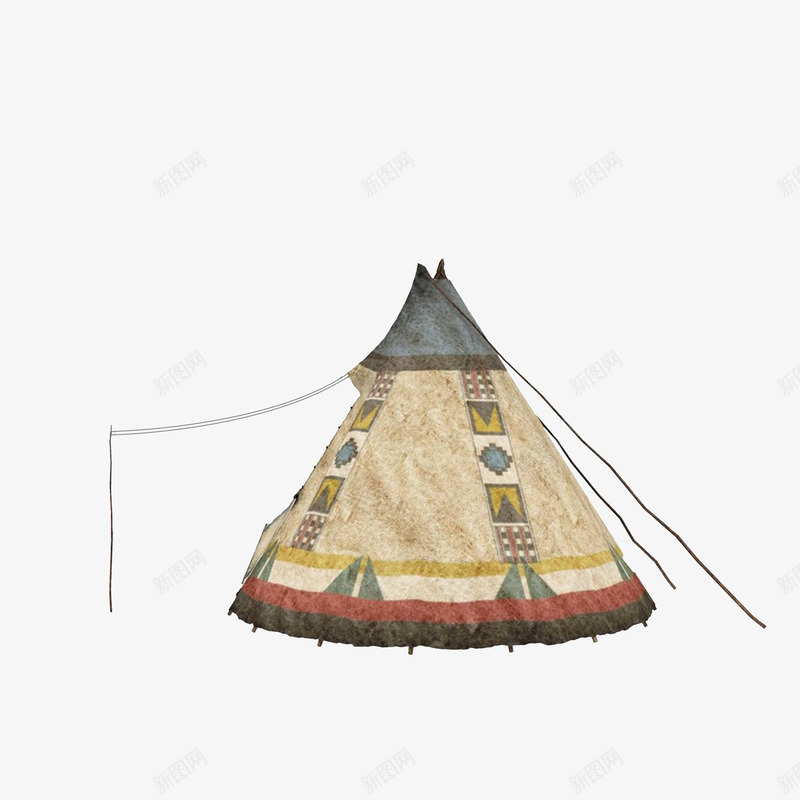 手绘圆锥形蒙古帐篷png免抠素材_新图网 https://ixintu.com 圆锥形帐篷 布帐篷 手绘蒙古包 蒙古帐篷 蒙古插画