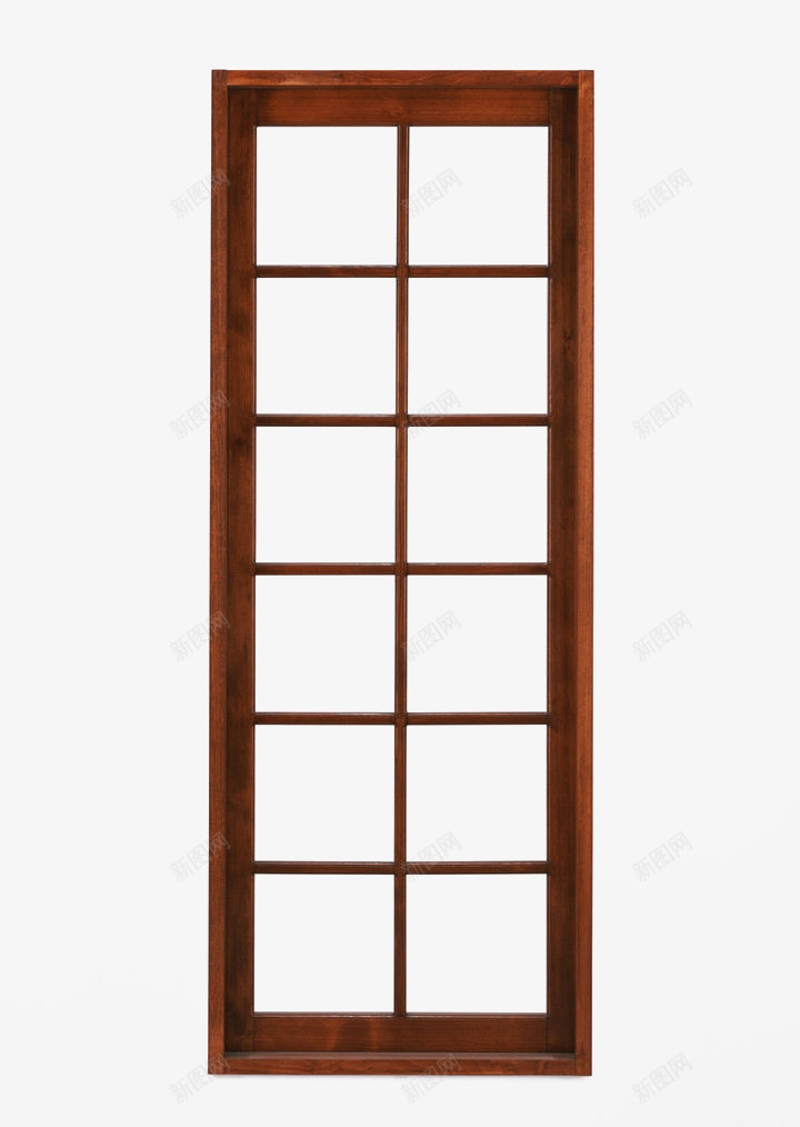 木头边框窗户png免抠素材_新图网 https://ixintu.com 一个窗口 玻璃窗 竖的 素材