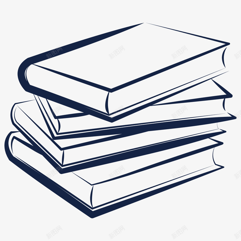 蓝色书本png免抠素材_新图网 https://ixintu.com 书本 书籍 办公学习 卡通 学习 平面设计 技能书 教育 生活百科 绘描书 线条书本 蓝色