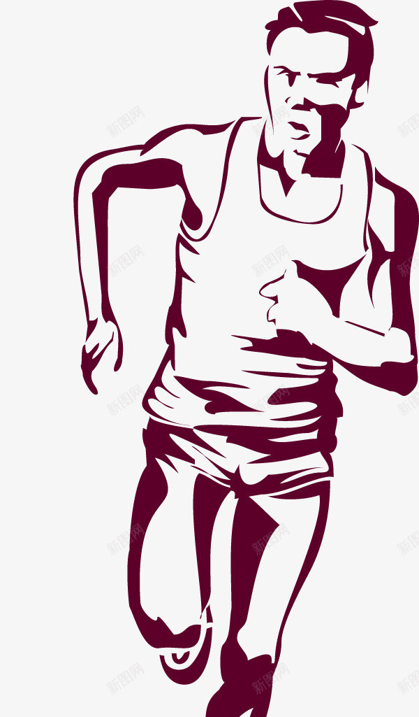 运动人物矢量图ai免抠素材_新图网 https://ixintu.com 人物 奔跑的人 运动元素 矢量图