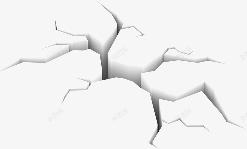 裂缝psd免抠素材_新图网 https://ixintu.com 3d 地面 立体 立体裂缝 缝隙 裂口 裂开 裂缝