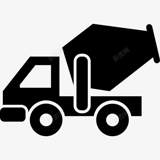 施工车辆混凝土运输图标png_新图网 https://ixintu.com 工具 建筑 建筑行业 混凝土 车辆 运输