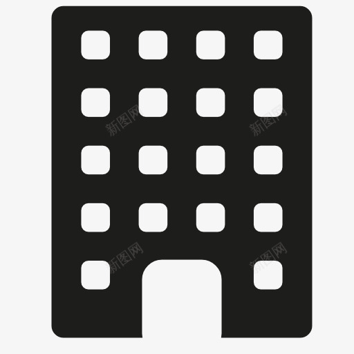 办公大楼图标png_新图网 https://ixintu.com 办公楼 大楼 楼房