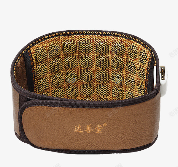 达善堂电热震动护腰带png免抠素材_新图网 https://ixintu.com 产品实物 安全可靠 棕色 震动按摩