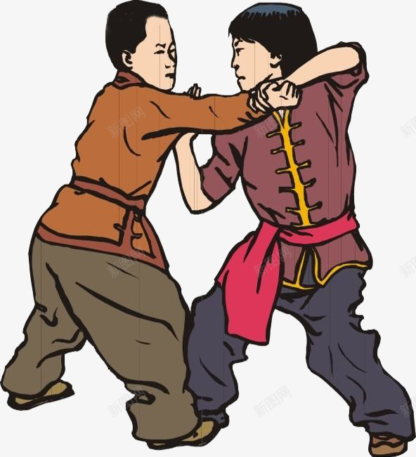 切磋武艺的人png免抠素材_新图网 https://ixintu.com 中华武术 切磋武艺 拳脚功夫 武功切磋 武术 武术文化 武术精髓