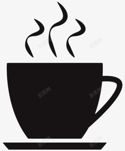 黑色手绘热茶杯png免抠素材_新图网 https://ixintu.com 冒热气的茶 剪影 奶茶 杯子 热气 热茶杯 茶 饮料 黑色手绘