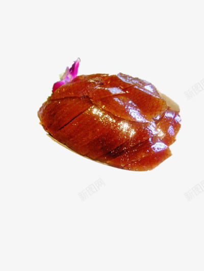 脆皮鸭png免抠素材_新图网 https://ixintu.com 北京烤鸭 片状 美食 食物 鸭子 鸭肉
