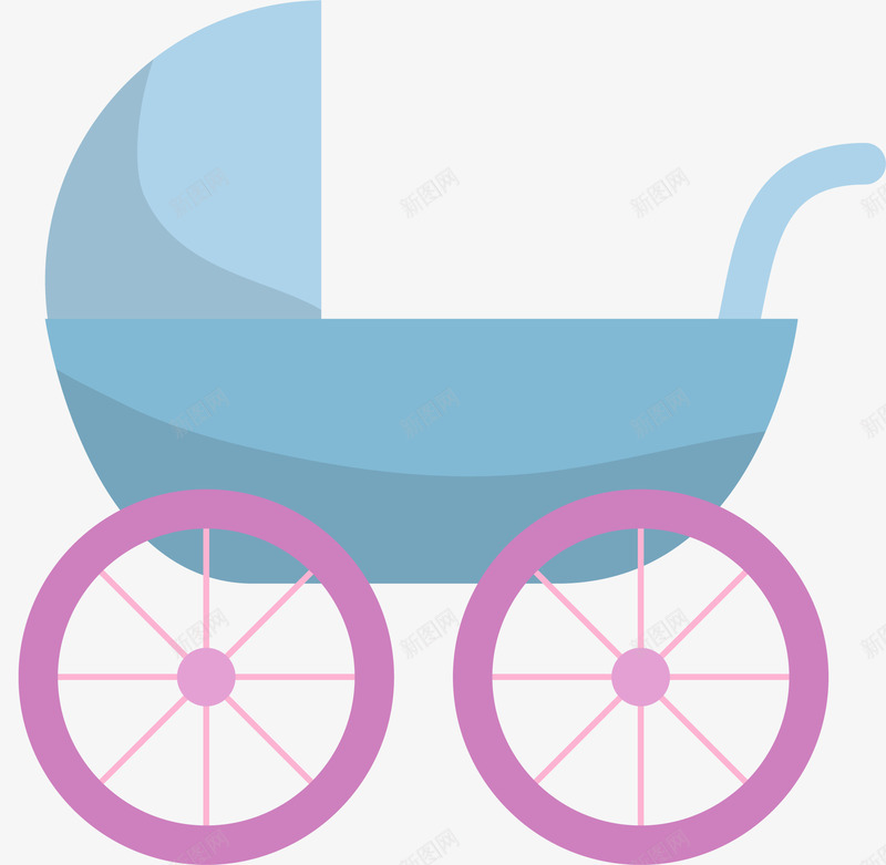 卡通婴儿车矢量图ai免抠素材_新图网 https://ixintu.com PNG图 PNG图下载 创意卡通 卡通 卡通插图 婴儿用品 婴儿车 宝宝车 插图 矢量图