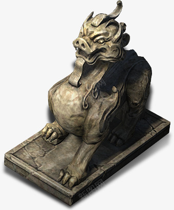金属质感的神兽印章png免抠素材_新图网 https://ixintu.com 印章 质感 金属