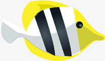 卡通手绘海底鱼金黄色png免抠素材_新图网 https://ixintu.com 卡通 海底 金黄色