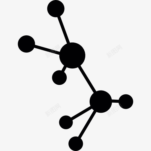 分子键图标png_新图网 https://ixintu.com 债券 分子 化学 医学 结构 链接