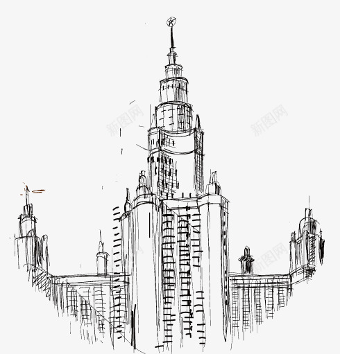 城市咖啡小镇剪影png免抠素材_新图网 https://ixintu.com 创意房子 城市剪影 城市剪影图 大厦 建筑剪影 房子 楼房剪影