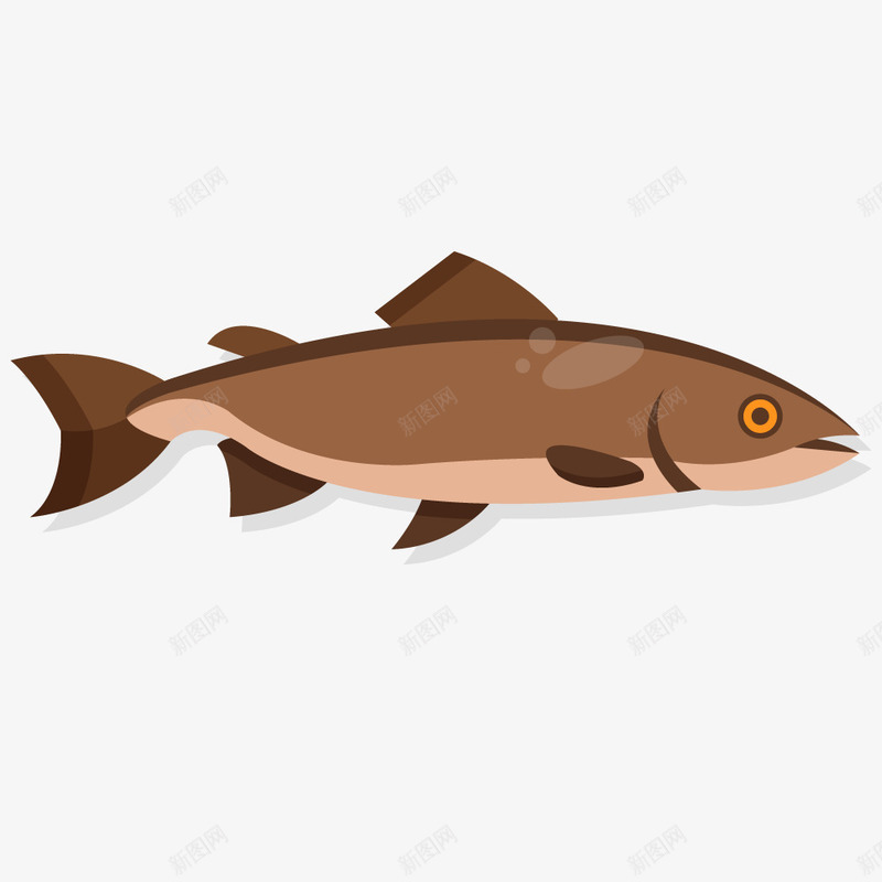棕色鱼手绘卡通鱼类水族矢量图ai免抠素材_新图网 https://ixintu.com 动物 卡通 卡通鱼类 手绘 棕色鱼 水族 水族馆 渔业 矢量图设计 观赏鱼 设计 金鱼 鱼 鱼类 鱼群 矢量图