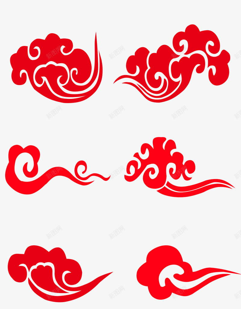 中国传统云png免抠素材_新图网 https://ixintu.com 中国传统元素 云 元素 素材