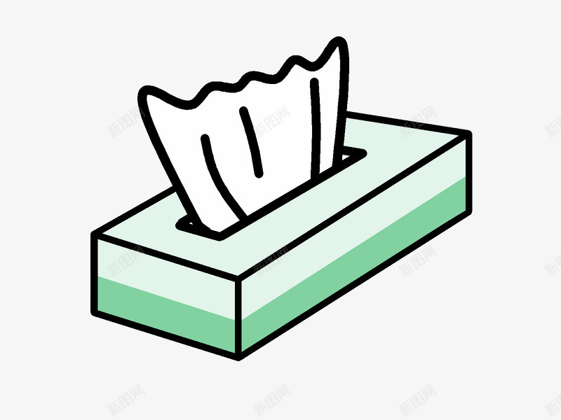 卡通抽纸卫生纸图标png_新图网 https://ixintu.com 卡通 卫生纸 图标