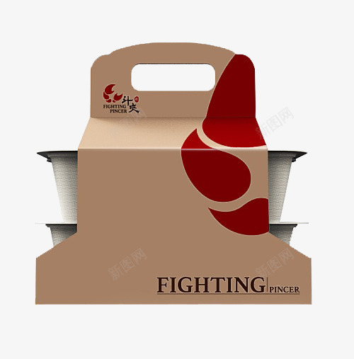 斗夹来外卖包装png_新图网 https://ixintu.com 一次性 便当盒 包装 外卖 外卖包装 平面 平面包装 斗夹来外卖包装 红色 纸皮 设计