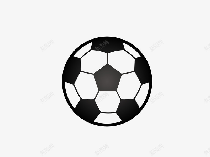 卡通黑白足球矢量图ai免抠素材_新图网 https://ixintu.com 世界杯 卡通足球 大力神杯 矢量足球 踢足球 踢足球的运动员 黑白足球 矢量图