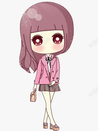 拿着公文包的白领女性png免抠素材_新图网 https://ixintu.com 卡通 可爱 职业装 衬衫 装饰品