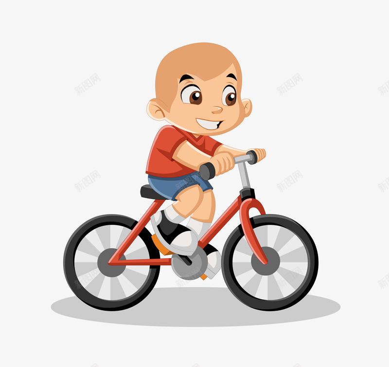 男孩骑车动画矢量图eps免抠素材_新图网 https://ixintu.com 加载动画 动画 男孩 矢量图片 自行车 矢量图