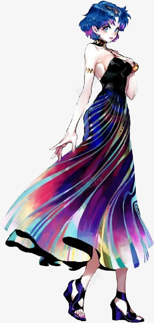 水粉画女神png免抠素材_新图网 https://ixintu.com 少女 水彩 网页
