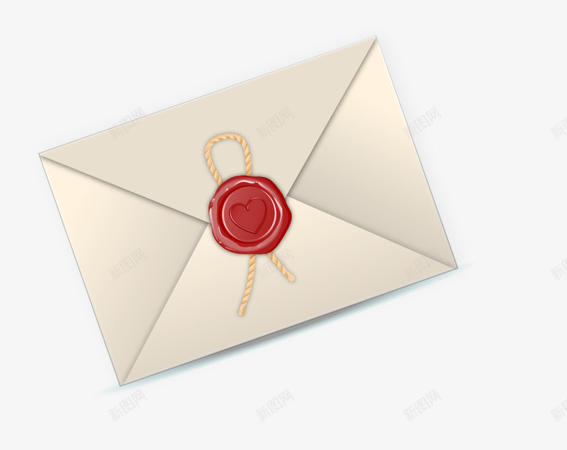 卡通白色信封png免抠素材_新图网 https://ixintu.com 信封 免抠PNG 卡通 爱心 爱情 白色 绳子