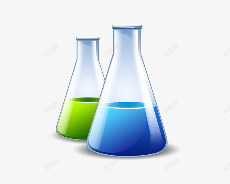化学试剂psd免抠素材_新图网 https://ixintu.com 化学试剂 教育 锥形瓶