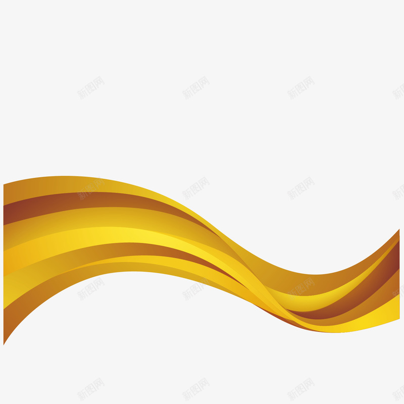金色装饰彩带png免抠素材_新图网 https://ixintu.com 五一 元旦 庆典 彩带飘飘 立体 节日海报 装饰彩带 财富 金色 飘带 黄金